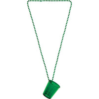 24 pc Bulk St. Pats Necklace w/ Shot Glass Favor - St. Patricks Day Party Supplies by Creative Converting