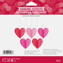 Bulk Case of Valentine Hearts Hanging Cutouts w/ Honeycomb