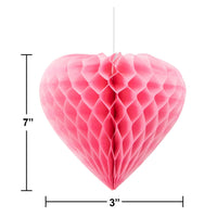 Bulk Case of Valentine Hearts Hanging Cutouts w/ Honeycomb