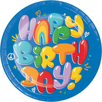 96/Case Dinner Plate - Bubbly Birthday - Birthday Party Supplies by Creative Converting