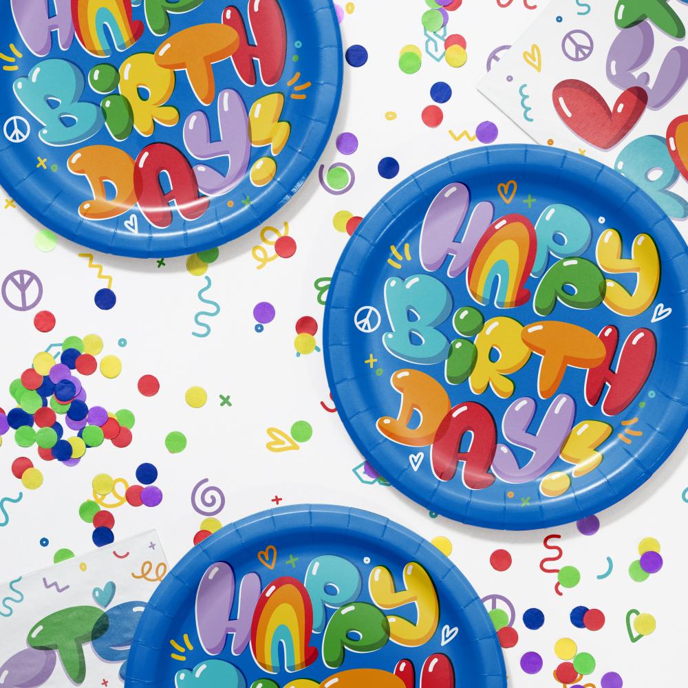 Dinner Plate - Bubbly Birthday Party Decoration