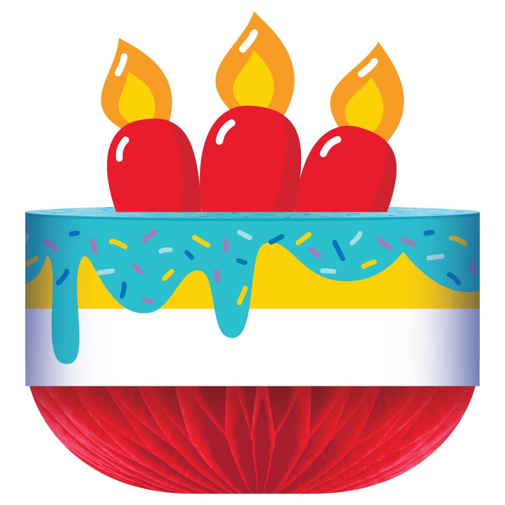 12/Case Honeycomb Centerpiece w/ Attachment - Bubbly Birthday - Birthday Party Supplies by Creative Converting