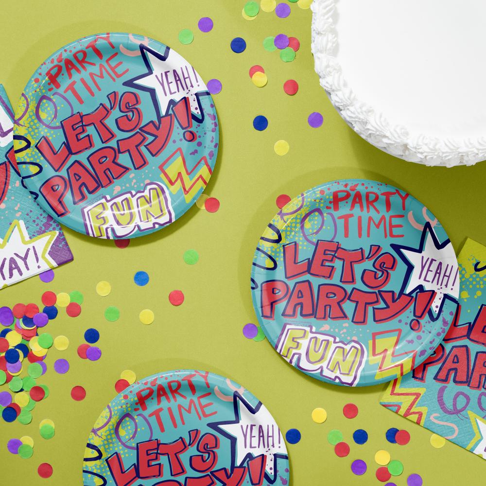 Luncheon Plate - Graffiti Party Party Decoration