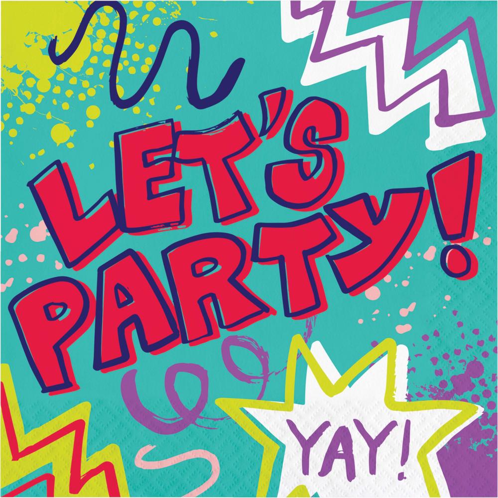 192/Case Lunch Napkin - Graffiti Party - Birthday Party Supplies by Creative Converting