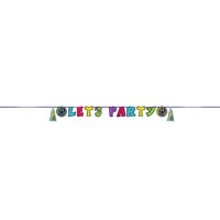 12/Case Letter Banner w/ Tassels - Graffiti Party - Birthday Party Supplies by Creative Converting