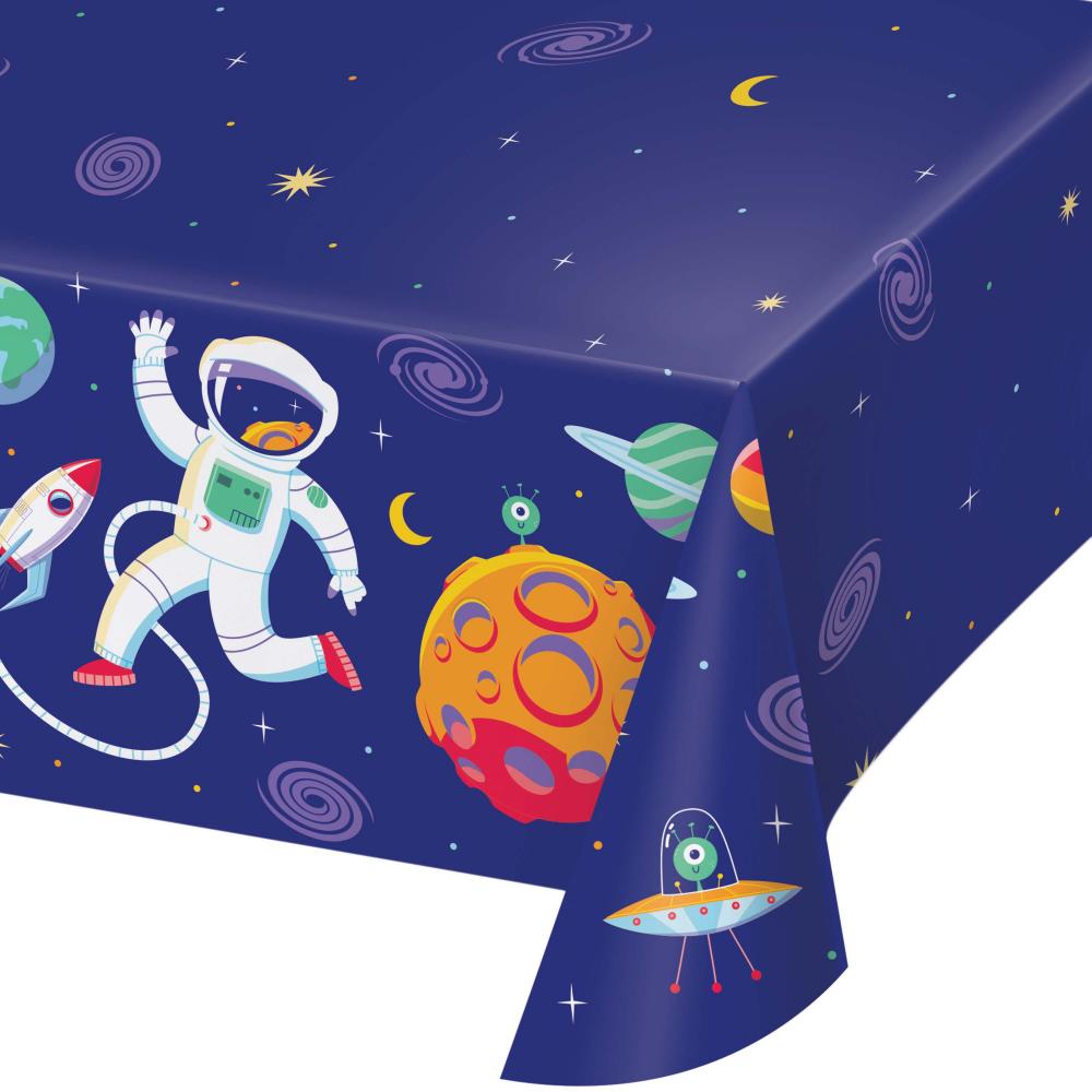 6/Case Tablecover, Paper 54" x 96" - Space Adventures - Birthday Party Supplies by Creative Converting