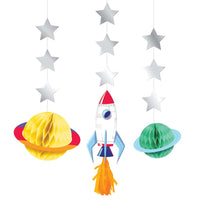 36/Case Hanging Cutouts w/ Tassels - Space Adventures - Birthday Party Supplies by Creative Converting