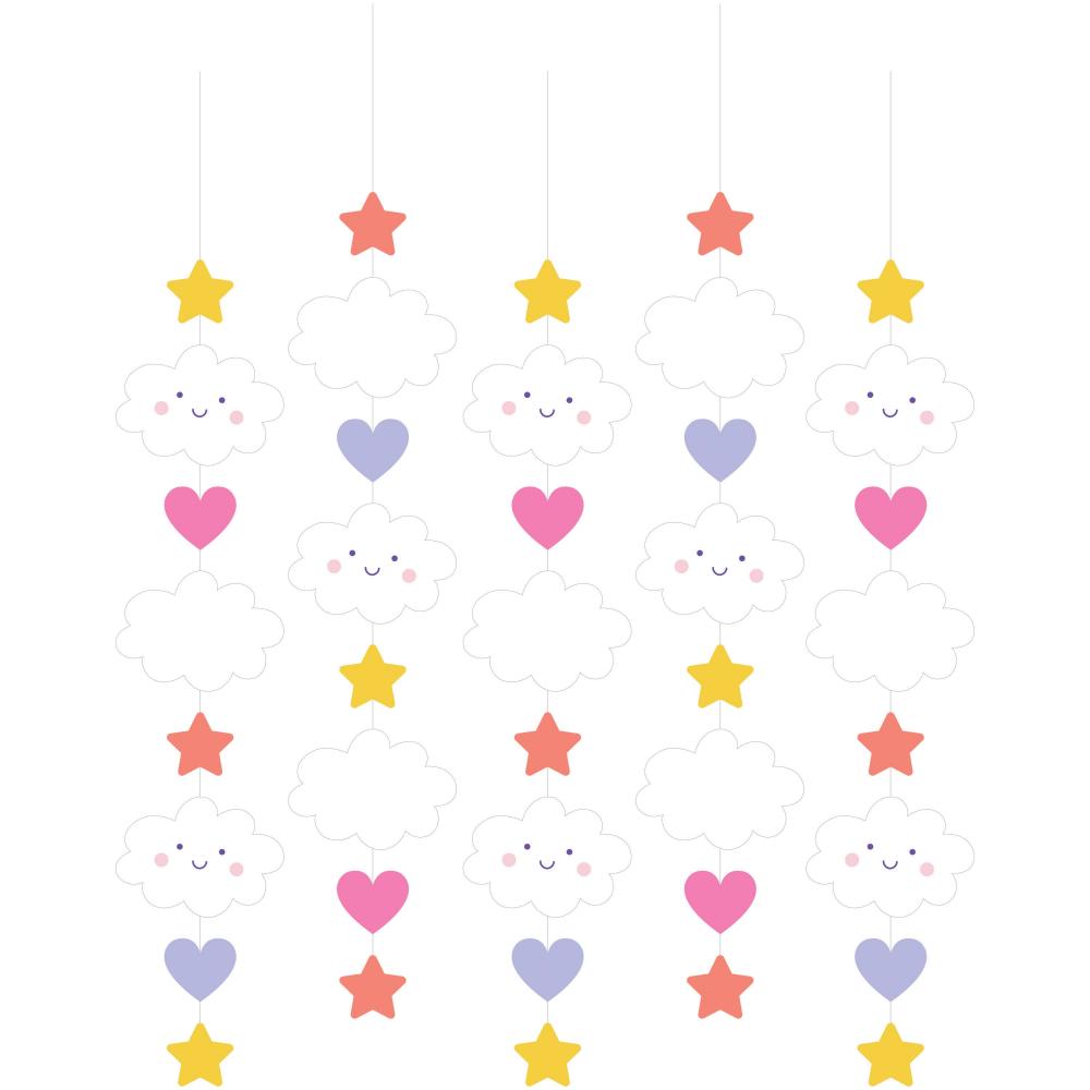 60/Case Hanging Cutouts - Sweet Dreams - Birthday Party Supplies by Creative Converting