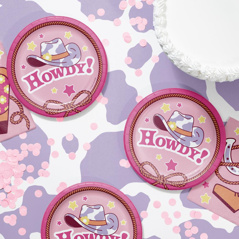 Luncheon Plate - Boots and Bows Party Decoration