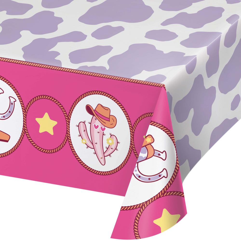 6/Case Tablecover, Paper 54" x 96" - Boots and Bows - Birthday Party Supplies by Creative Converting