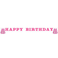 12/Case Letter Banner w/ Tassels - Boots and Bows - Birthday Party Supplies by Creative Converting