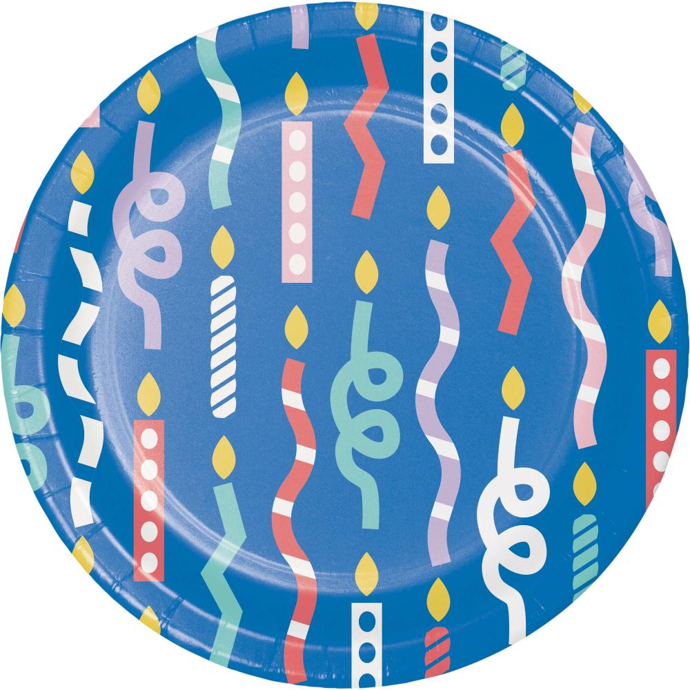 96/Case Luncheon Plate - Party Patterns - Birthday Party Supplies by Creative Converting