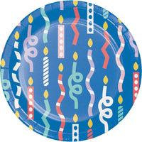 96/Case Luncheon Plate - Party Patterns - Birthday Party Supplies by Creative Converting