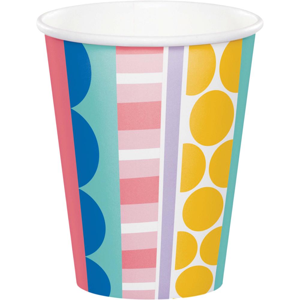 96/Case Hot/Cold Cup 9oz. - Party Patterns - Birthday Party Supplies by Creative Converting