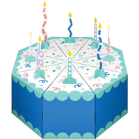 96/Case 3D Centerpiece, Favor Boxes - Party Patterns - Birthday Party Supplies by Creative Converting