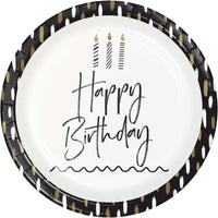 96/Case Dinner Plate - Golden Wishes - Birthday Party Supplies by Creative Converting