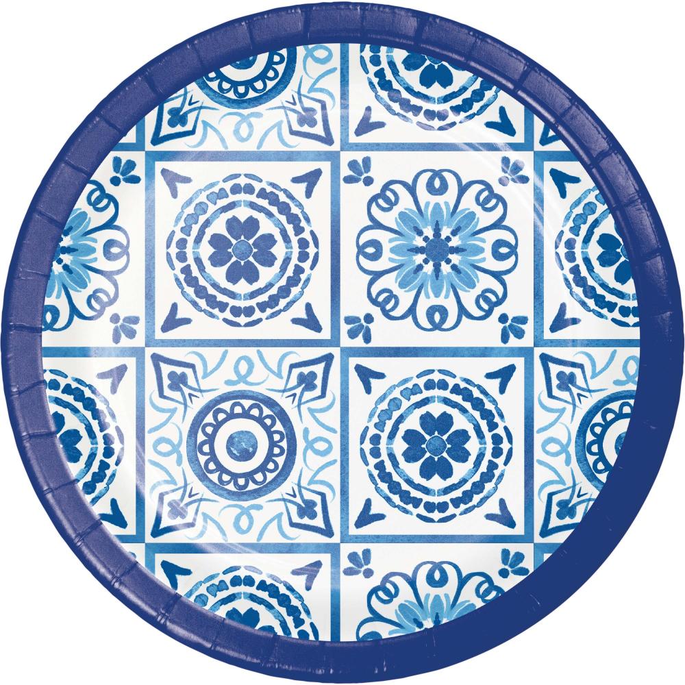 96/Case Banquet Plate - Blue Willow - Party Themes by Creative Converting