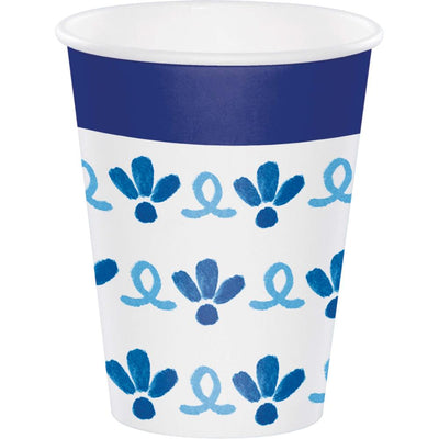 96/Case Hot/Cold Paper Cup 12oz. - Blue Willow - Party Themes by Creative Converting