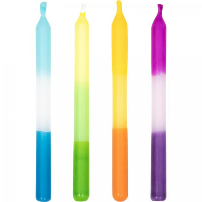 240/Case Ombre Striped Birthday Candles - nan - Birthday Party Supplies by Creative Converting