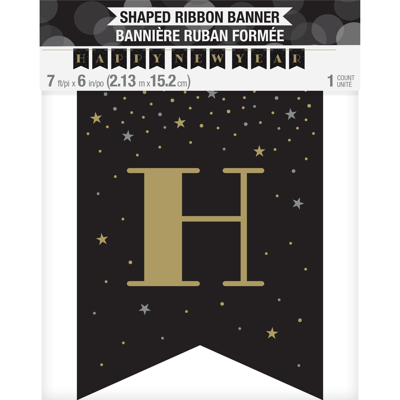 Bulk Case of New Years Ribbon Banner Shaped