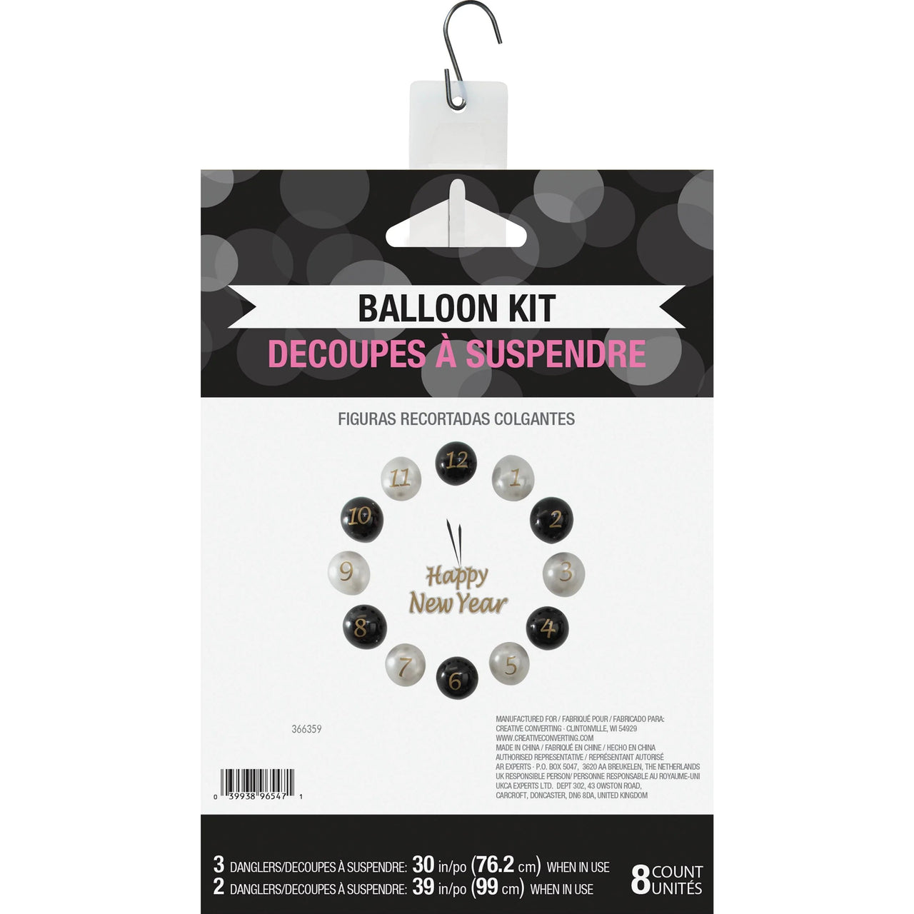 Bulk Case of New Year's Balloon Kit (1/Pkg)