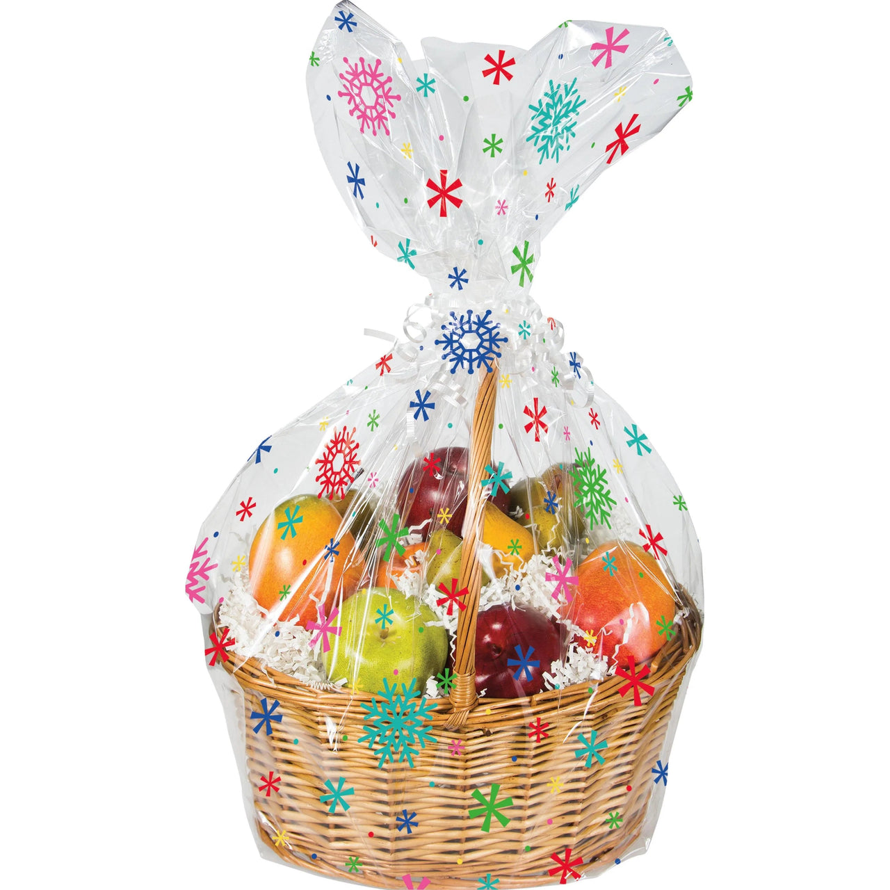 Bulk Case of Snowflake Basket Bag