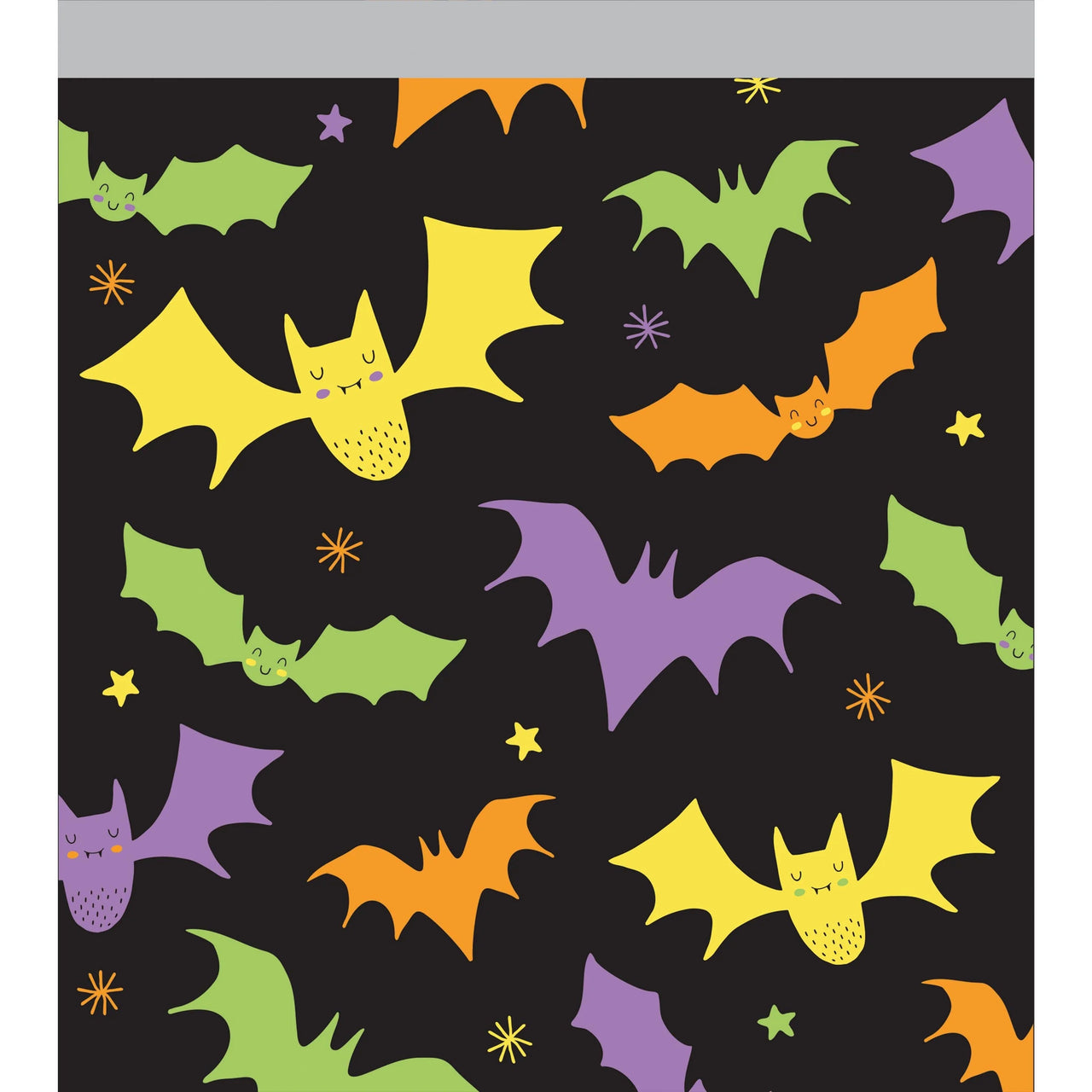 120 pc Bulk Halloween Bats Sandwich Zipper Bag - Halloween Party Supplies by Creative Converting