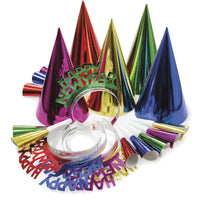 Bulk Case of Assorted Colors New Year Wearables Kit for 10 - New Year's Eve Party Supplies by Creative Converting