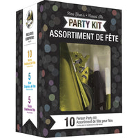 Bulk Case of Black Silver Gold New Year Wearables Kit for 10