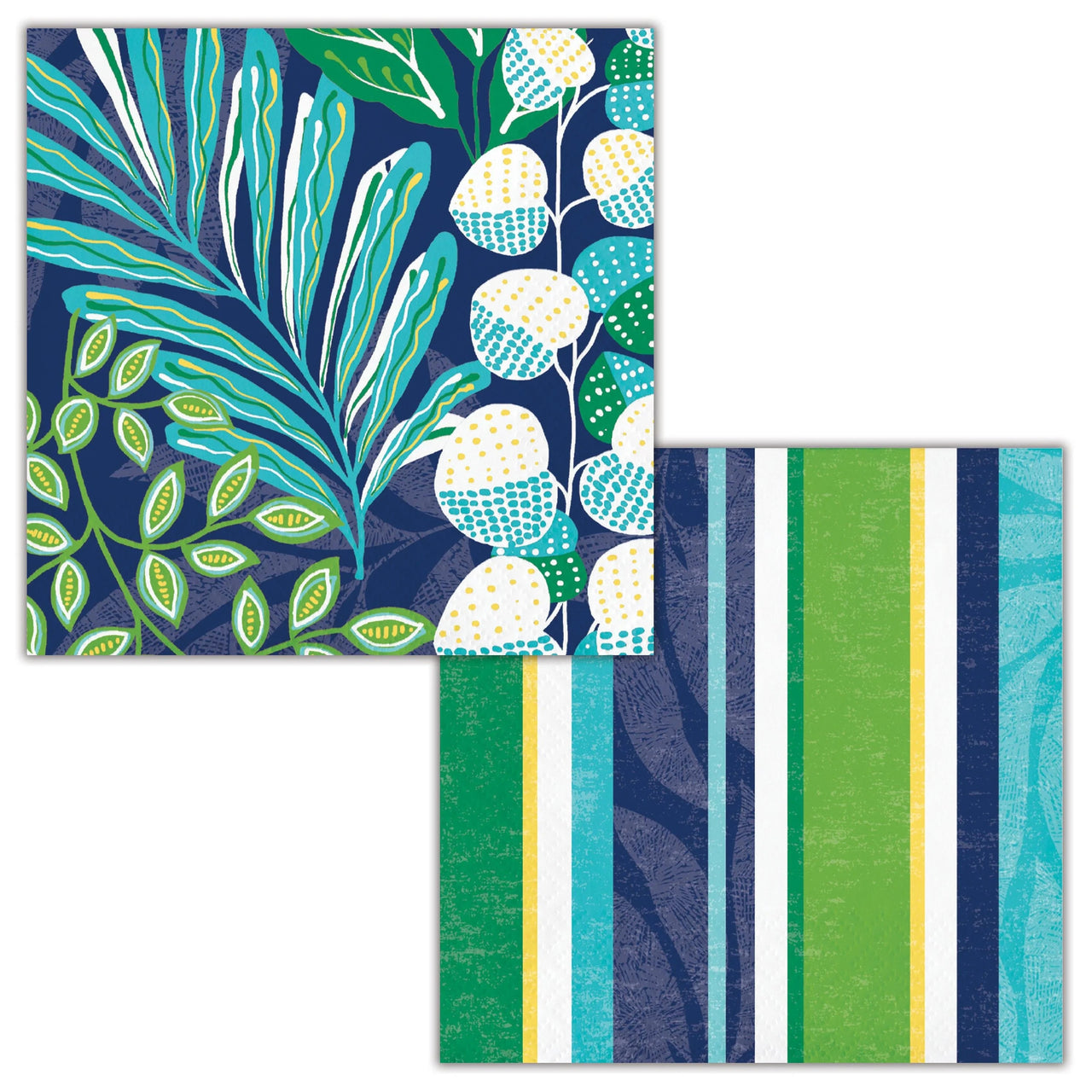 288 pc Bulk Peaceful Palms 24 pc Bulk 2ply Beverage Napkin - Party Themes by Creative Converting
