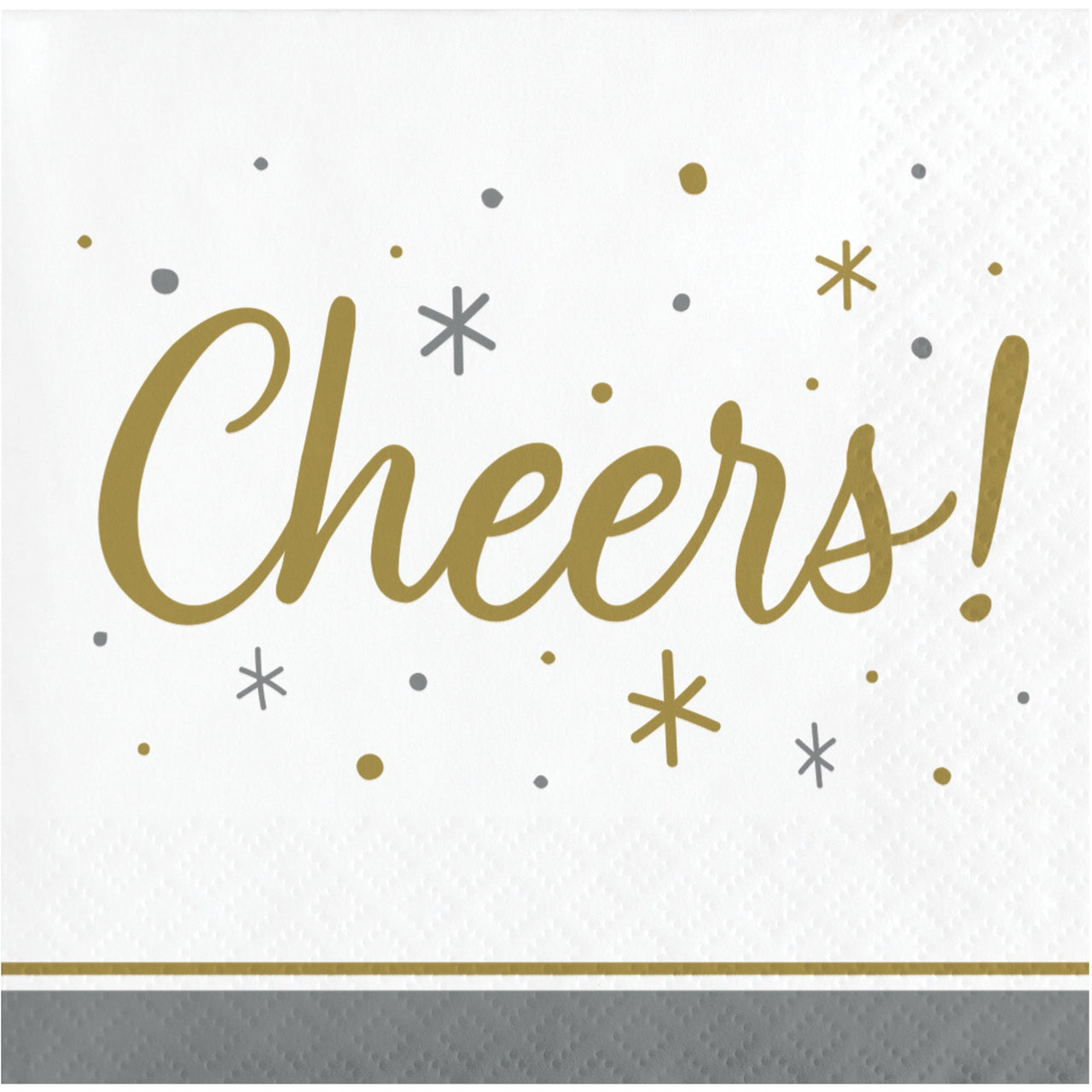 Bulk Case of Cheers 24ct 2ply Beverage Napkin