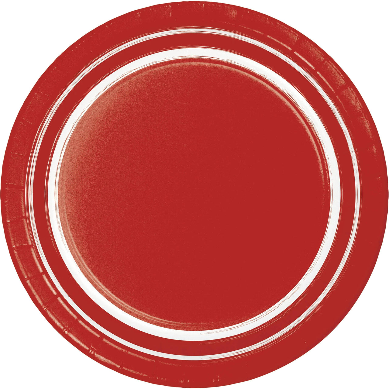 Bulk 120 pc Classic Red 10 pc Sturdy Style 8.75 Inch Paper Dinner Plate - Solid Color Party Tableware by Creative Converting