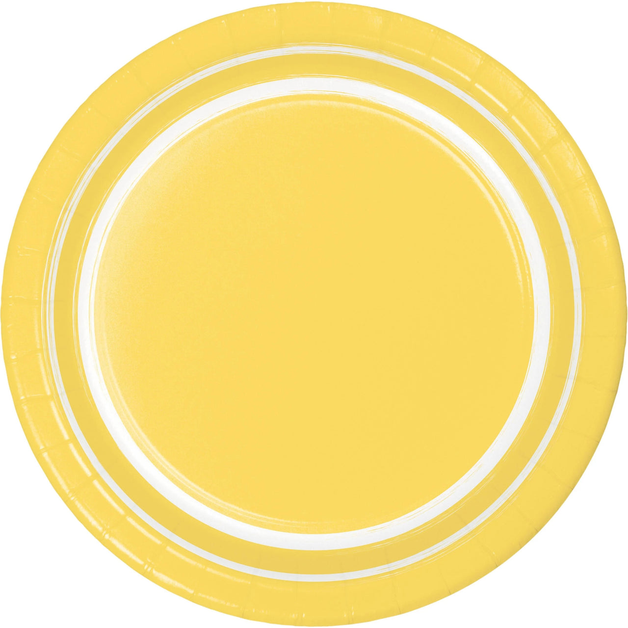 Bulk 120 pc Soft Yellow 10 pc Sturdy Style 6.75 Inch Dessert Plate - Solid Color Party Tableware by Creative Converting