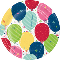 120 pc Bulk Festive Fun 10 pc Bulk Sturdy Style 6.75 Inch Dessert Plate - Birthday Party Supplies by Creative Converting