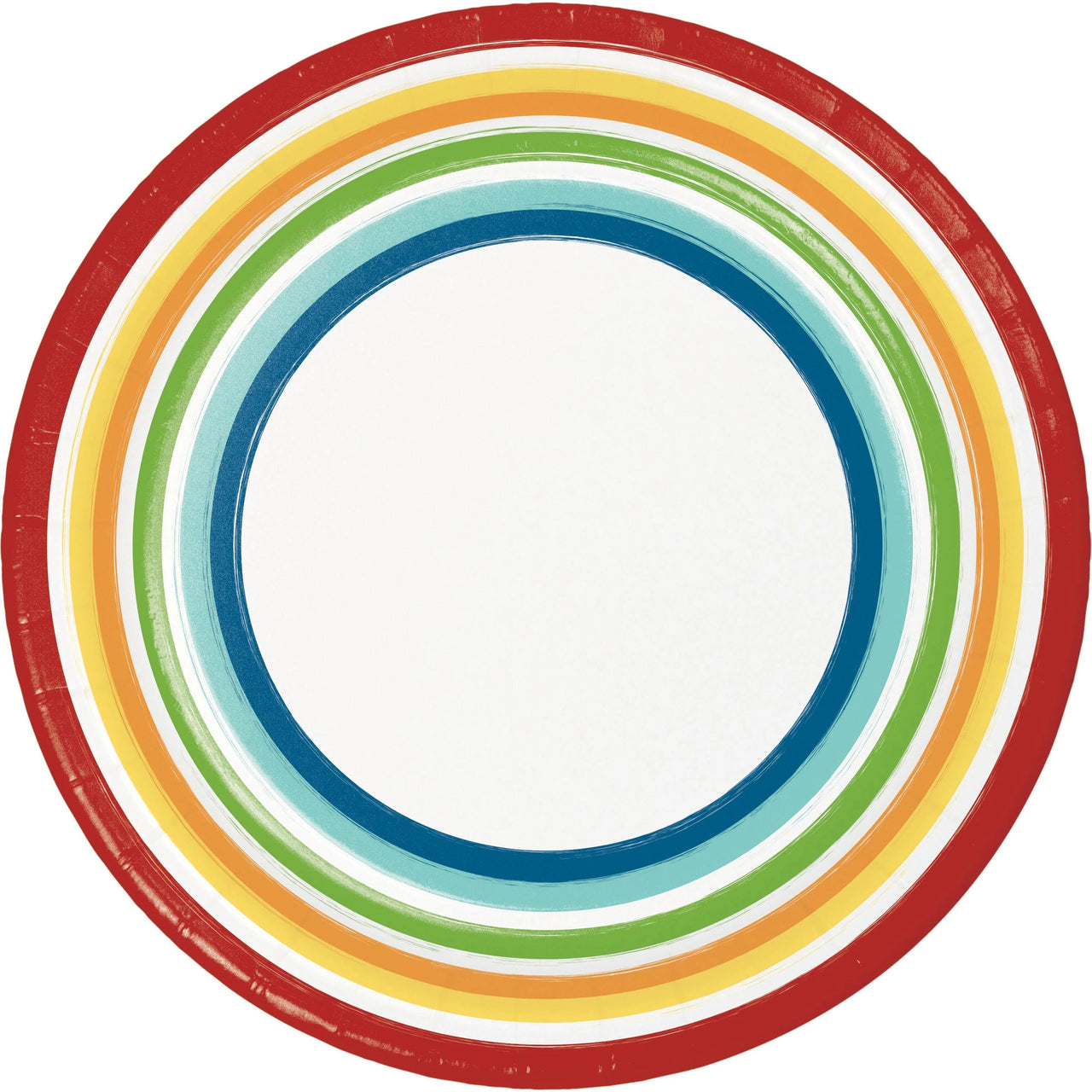 120 pc Bulk Painterly Party 10 pc Bulk Sturdy Style 6.75 Inch Dessert Plate - Cinco de Mayo and Fiesta Party Supplies by Creative Converting