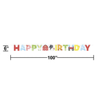Bulk Case of Farm Animals Letter Banner w/ Ribbon