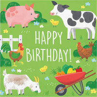 192 pc Bulk Farm Animals 2Ply Luncheon Napkin - Birthday Party Supplies by Creative Converting