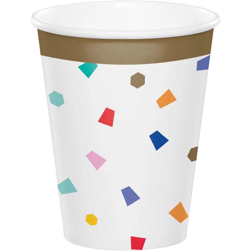 96 pc Bulk Birthday Confetti Hot/Cold Cup 9oz. - Birthday Party Supplies by Creative Converting