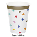 Bulk Case of Birthday Confetti Hot/Cold Cup 9oz.