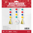 Bulk Case of Birthday Confetti Hanging Cutouts w/ Tassels