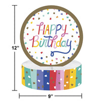 Bulk Case of Birthday Confetti Honeycomb Centerpiece