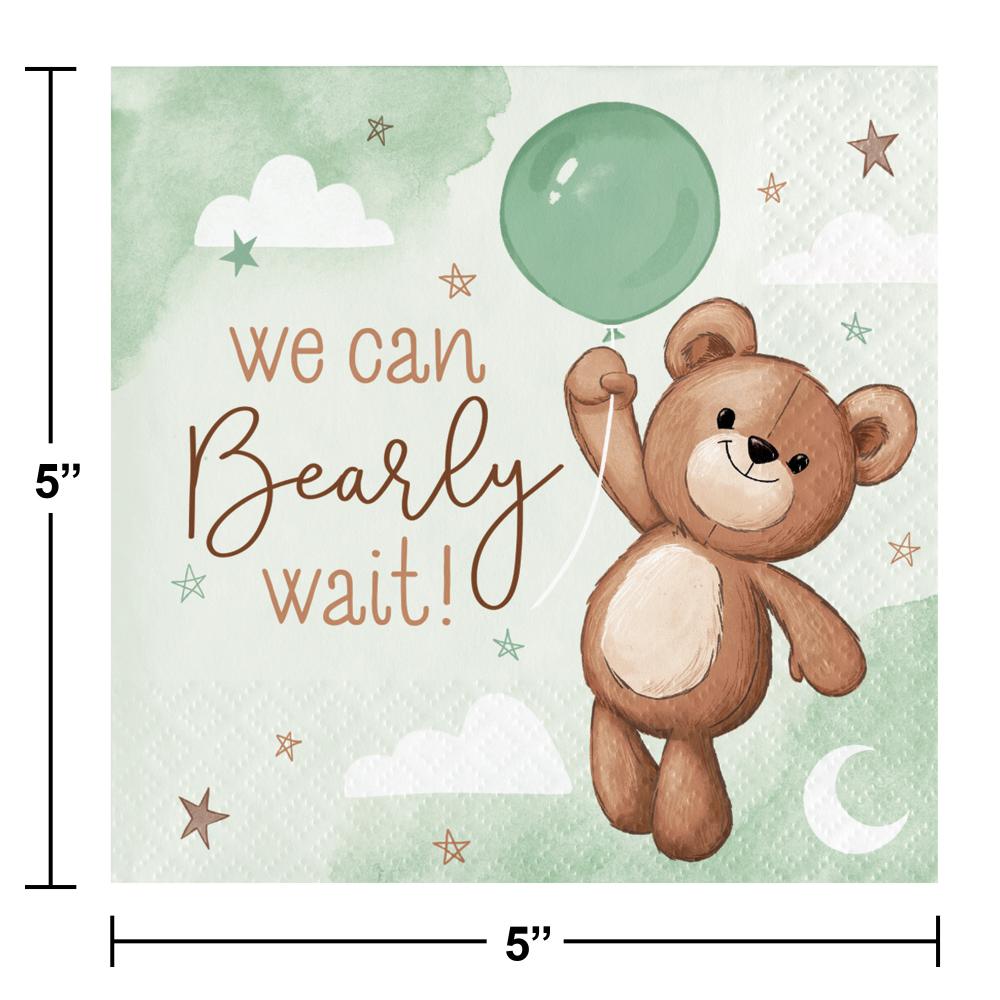 Bulk Case of Teddy Bear Beverage Napkin