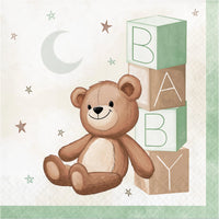 192 pc Bulk Teddy Bear 2Ply Luncheon Napkin - Baby Shower Party Supplies by Creative Converting