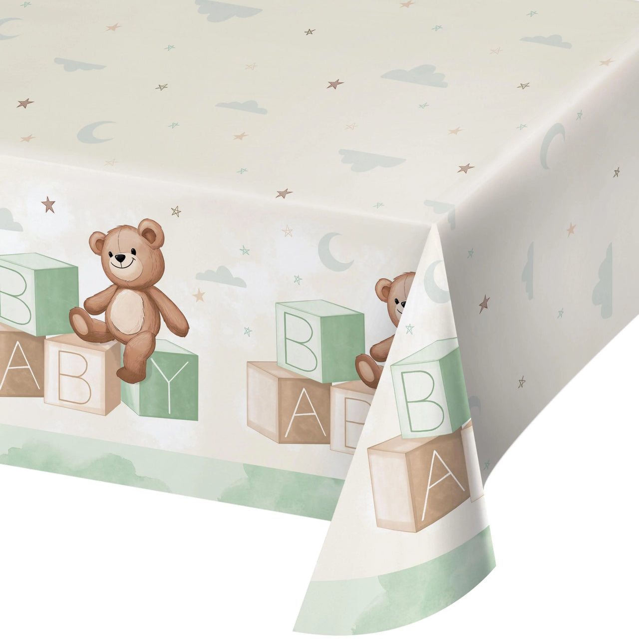 6 pc Bulk Teddy Bear Tablecover, Paper 54"x102" - Baby Shower Party Supplies by Creative Converting