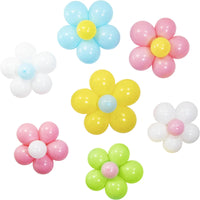 6 Kits/Case Bulk Flower Power Balloon Wall Decoration Kit - Birthday Party Supplies by Creative Converting