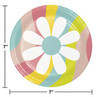 Bulk Case of Flower Power 6.75 Inch Dessert Plate, Assorted Designs