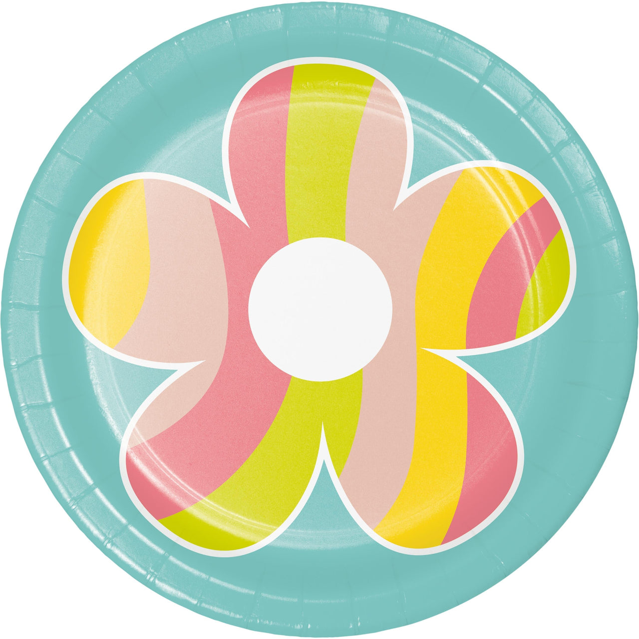 Bulk Case of Flower Power 6.75 Inch Dessert Plate, Assorted Designs