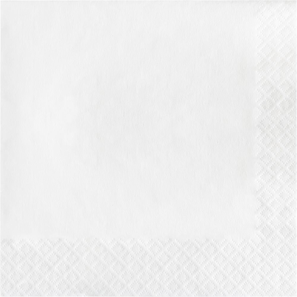 Bulk 900 pc White 2 Ply Luncheon Napkins  - Solid Color Party Tableware by Creative Converting