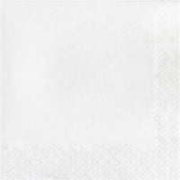 Bulk 900 pc White 2 Ply Luncheon Napkins  - Solid Color Party Tableware by Creative Converting