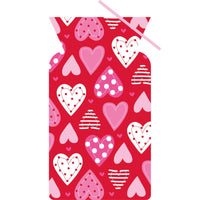 240 pc Bulk Hearts Cello Bags w/ Twist Ties - Valentine's Day Party Supplies by Creative Converting